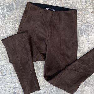 Zara Suede Leggings
